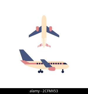 Plane icon isolated on white background. Stock Vector