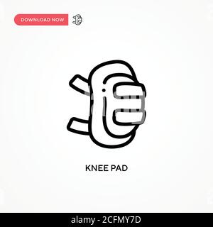 Knee pad vector icon. Modern, simple flat vector illustration for web site or mobile app Stock Vector