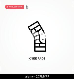 Knee pads vector icon. Modern, simple flat vector illustration for web site or mobile app Stock Vector