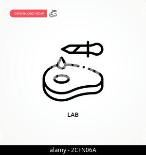 Lab vector icon. Modern, simple flat vector illustration for web site or mobile app Stock Vector