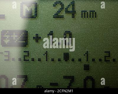 Exposure control screen for a camera flash Stock Photo