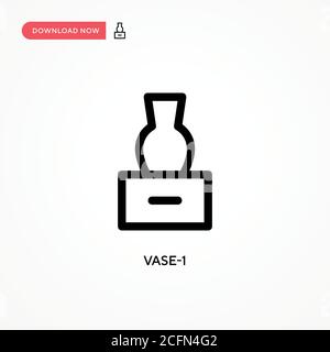 Vase-1 vector icon. Modern, simple flat vector illustration for web site or mobile app Stock Vector