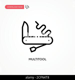Multitool vector icon. Modern, simple flat vector illustration for web site or mobile app Stock Vector