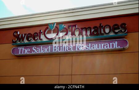 Sweet Tomatoes, the Salad Buffet Restaurant, in California Stock Photo