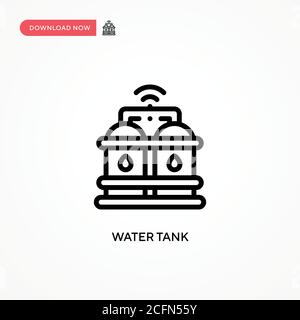 Water tank vector icon. Modern, simple flat vector illustration for web site or mobile app Stock Vector