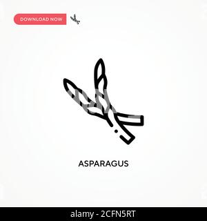 Asparagus vector icon. Modern, simple flat vector illustration for web site or mobile app Stock Vector