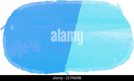 This is a illustration of Horizontal circular frame with warm cold color texture Stock Vector