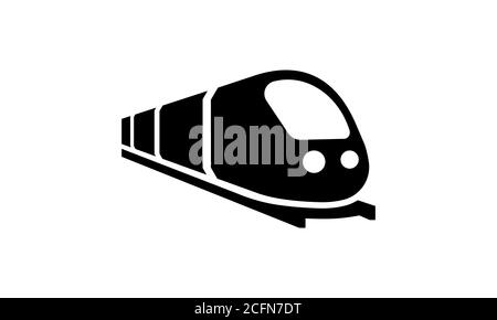 Train icon. Trip way. Journey concept. Vector on isolated white background. EPS 10