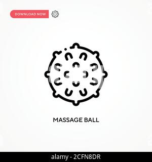 Massage ball vector icon. Modern, simple flat vector illustration for web site or mobile app Stock Vector