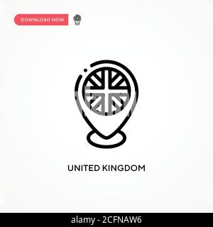 United kingdom vector icon. Modern, simple flat vector illustration for web site or mobile app Stock Vector