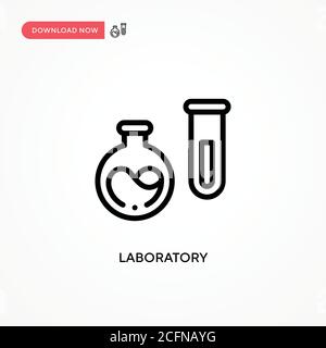 Laboratory vector icon. Modern, simple flat vector illustration for web site or mobile app Stock Vector
