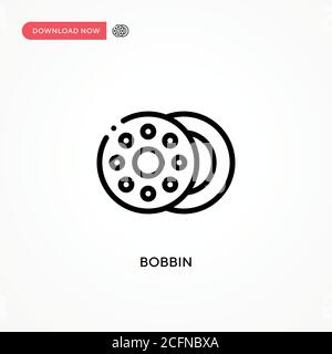 Bobbin vector icon. Modern, simple flat vector illustration for web site or mobile app Stock Vector