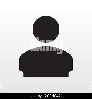 People icon design flat isolated vector illustration. User sign icon on white background. Stock Vector