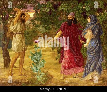 Rooke Thomas Matthews - Elijah Ahab and Jezebel - British School - 19th  Century Stock Photo