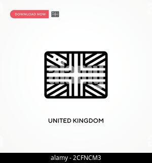 United kingdom vector icon. Modern, simple flat vector illustration for web site or mobile app Stock Vector