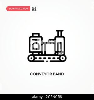 Conveyor band vector icon. Modern, simple flat vector illustration for web site or mobile app Stock Vector