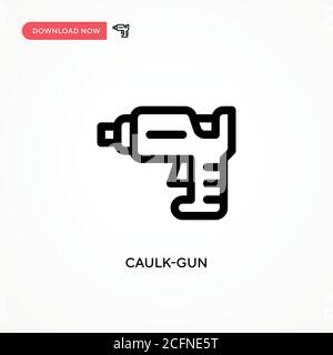 Caulk-gun vector icon. Modern, simple flat vector illustration for web site or mobile app Stock Vector