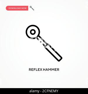 Reflex hammer vector icon. Modern, simple flat vector illustration for web site or mobile app Stock Vector
