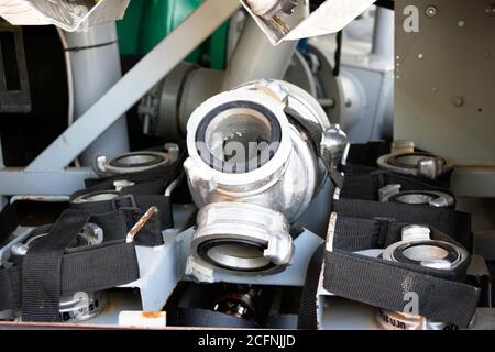 fire water collector and fire adapters located in the mountings in the ...