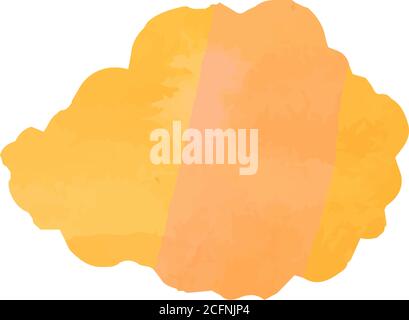 This is a illustration of Gold Watercolor Japanese clouds Stock Vector