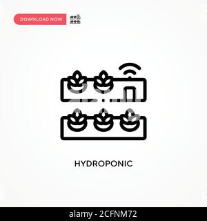 Hydroponic vector icon. Modern, simple flat vector illustration for web site or mobile app Stock Vector