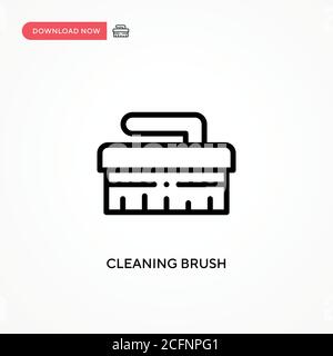 Cleaning brush vector icon. Modern, simple flat vector illustration for web site or mobile app Stock Vector
