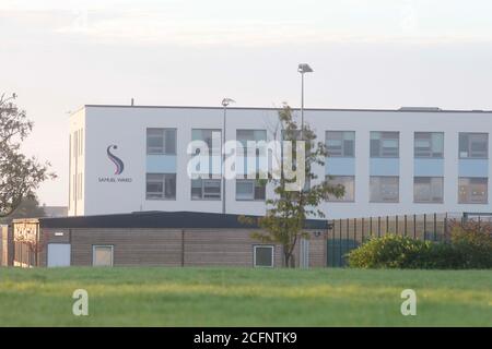 Haverhill, Suffolk, UK. 7th September 2020 Five teachers have tested positive for Coronavirus at Samuel Ward school in Haverhill, Suffolk, UK Credit: Headlinephoto/Alamy Live News. Stock Photo