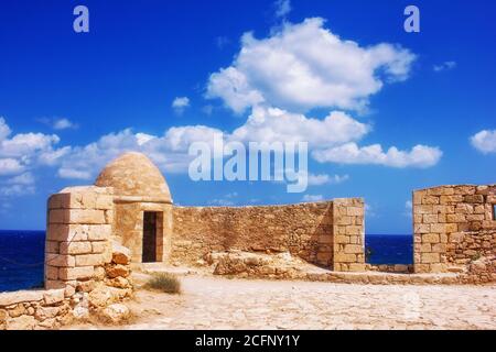 Fortezza of Rethymno - The Venetian Fortress in the Old Town of Rethymno, Crete Stock Photo