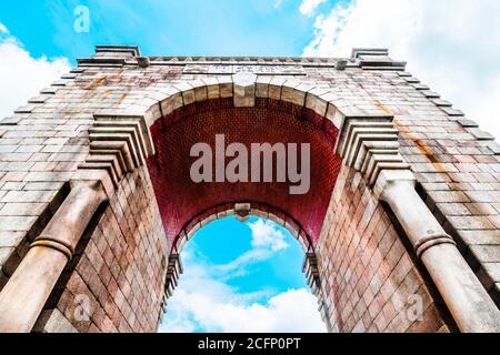 Dongnimmun Independence Gate in the Seodaemun District of Seoul, South Korea. Stock Photo