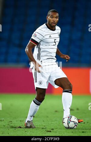 Basel, Switzerland. 06th Sep, 2020. Football: Nations League A, Switzerland - Germany, group stage, group 4, 2nd matchday at St. Jakob-Park. Jonathan Tah from Germany in action. Credit: Christian Charisius/dpa/Alamy Live News Stock Photo