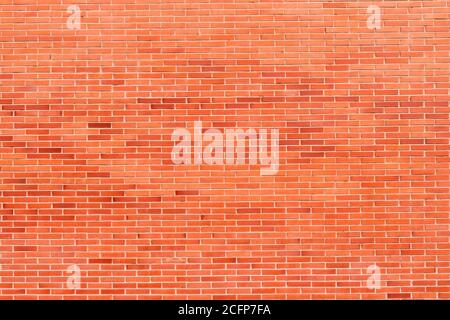 Brick background from brickwork. Spotted pattern in the distance Stock Photo