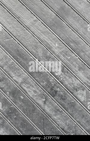 Abstract background from gray wooden panels. Plank diagonal texture Stock Photo