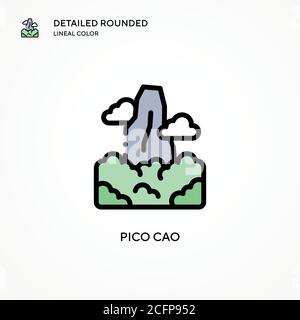 Pico cao vector icon. Modern vector illustration concepts. Easy to edit and customize. Stock Vector