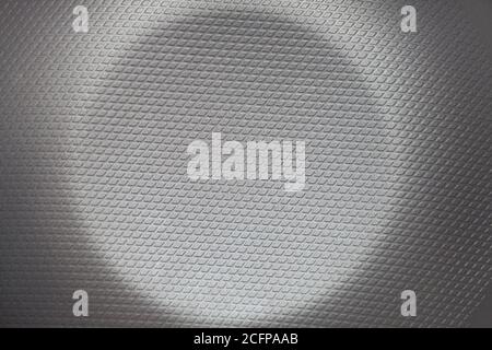 Top view closeup of new frying pan bottom Stock Photo