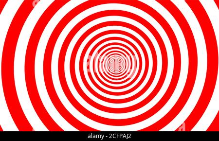 Banner with spiral, magic red circle, graphic design element. Background with spiral Stock Vector