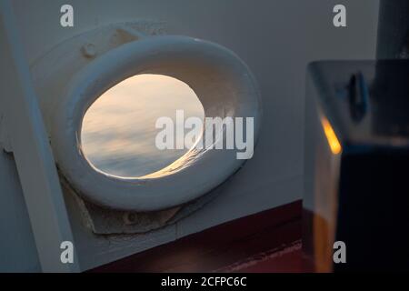 Detail Boat anchor rope hole Stock Photo - Alamy