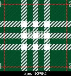 Classic tartan texture seamless pattern. Traditional Scottish checkered plaid ornament. Coloured geometric intersecting striped vector illustration. Stock Vector