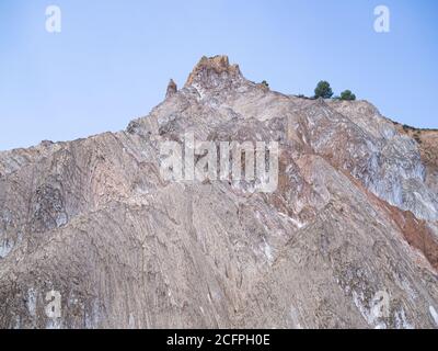 Salt Mountain in Cardona, Spain, close up view Stock Photo