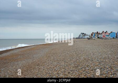 aldeburgh shingle beach, suffolk, england Stock Photo