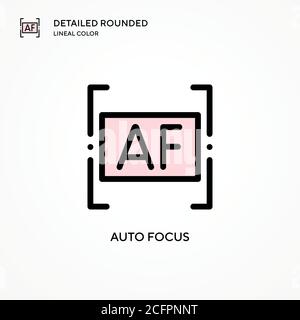 Auto focus vector icon. Modern vector illustration concepts. Easy to edit and customize. Stock Vector