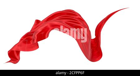 Red waving cloth illustration, Red cloth, ribbon, festive Elements, red  Satin png