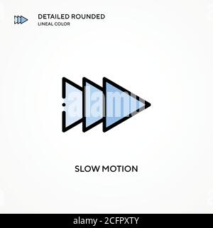 Slow motion vector icon. Modern vector illustration concepts. Easy to edit and customize. Stock Vector