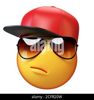 3d Rendering Emoji With Pixelated Sunglasses Isolated On Yellow Stock Photo  - Download Image Now - iStock