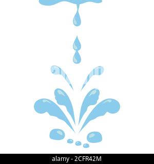Water vector elements, tears, drop of water Stock Vector