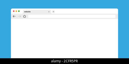 Browser Website Search Internet Vector Tab Template Stock Vector