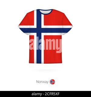 Premium Vector  Football kit of norway, tshirt template for soccer jersey