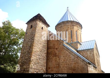 Tower of the Church of the Assumption in the Ananuri Castle Complex, Located on Aragvi River Bank, Georgia Stock Photo