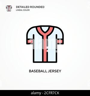 Baseball jersey Special Lineal color icon