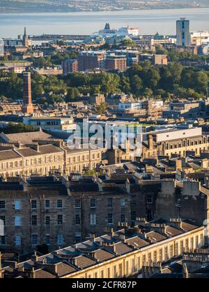 View of Newtown and Leith, City Landscape, Edinburgh, Scotland, UK, GB. Stock Photo