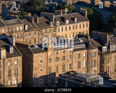 Georgian Townhouses, Newtown Housing, Newtown, Edinburgh, Scotland, UK, GB.
